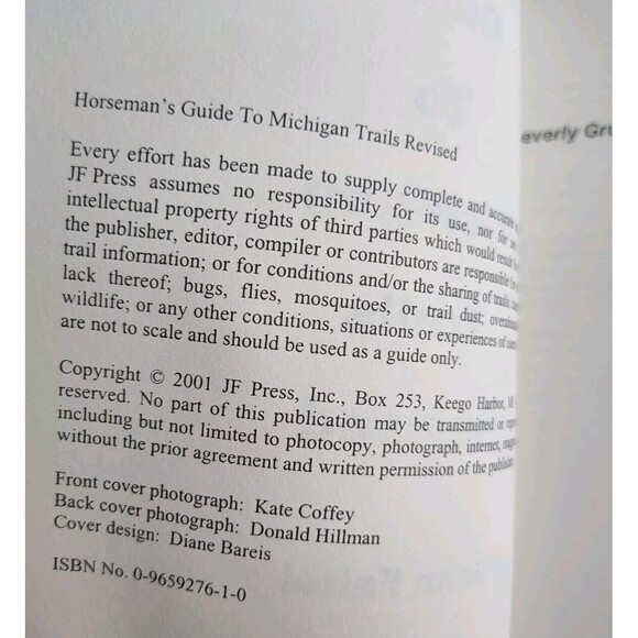 Horseman's Guide to Michigan Trails Book Revised - Picture 4 of 5